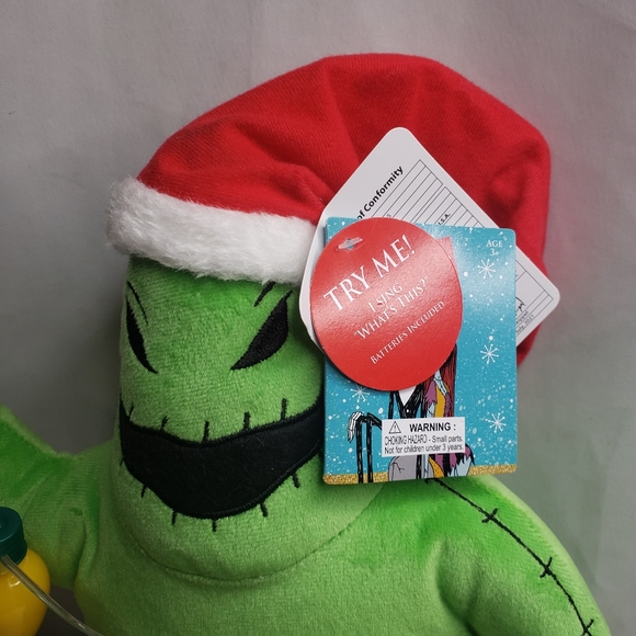 Disney The Nightmare Before Christmas Animated Oogie Boogie Light Up Plush - Picture 2 of 7